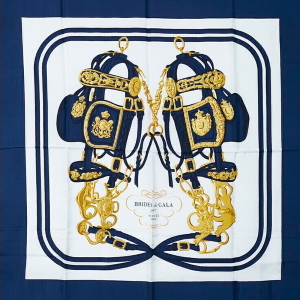 Hermes “Brides de Gala” Silk Twill Scarf